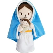 Virgin Mary Plush Doll, Mother Mary Holding Baby Jesus Guardian Stuffed Animal, The Blessed Mother Christian Religious Classic Baptism Plushie Toy Gifts for Christening Religious Easter