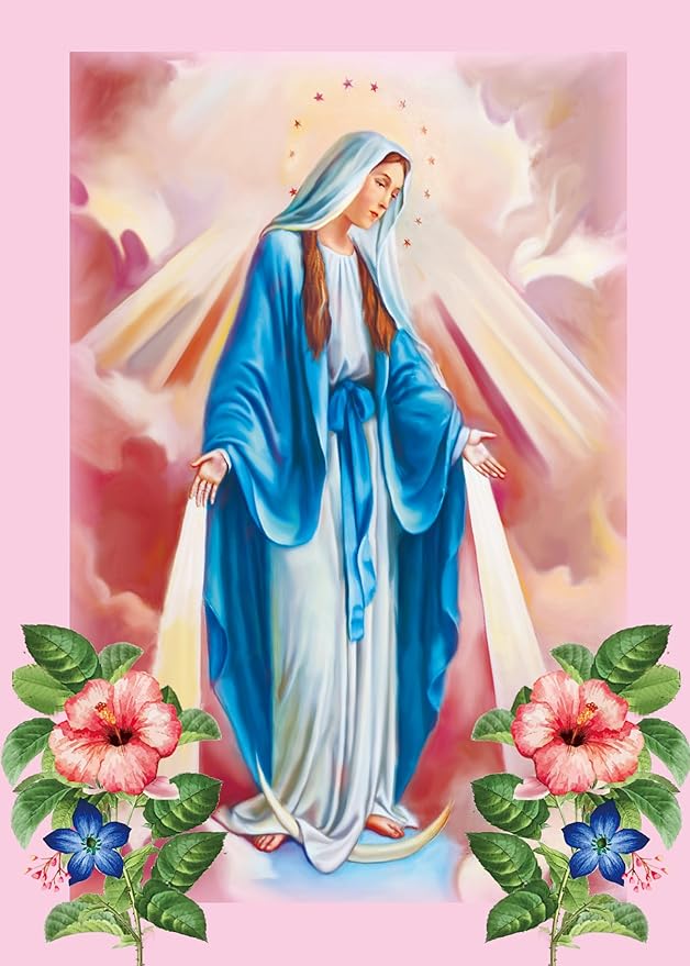 Virgin Mary Stamped Cross Stitch Kits PrePrinted Cross Stitch Kits