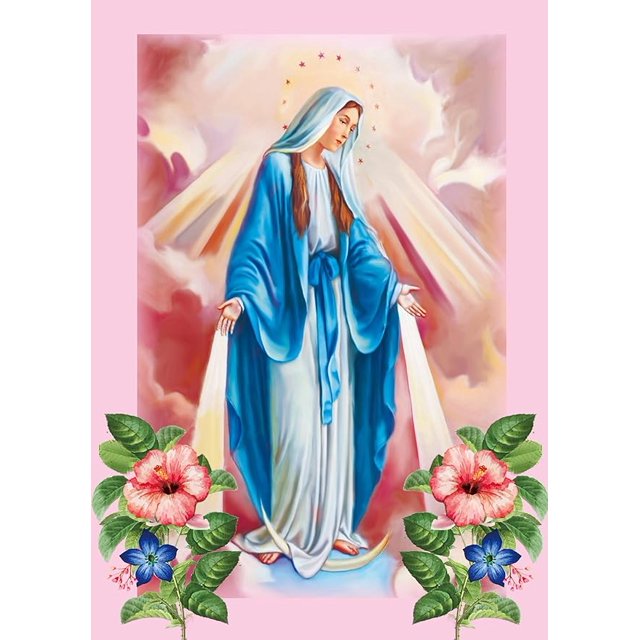 Virgin Mary Stamped Cross Stitch Kits PrePrinted Cross Stitch Kits