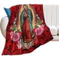 thumbnail image 1 of Virgin Mary Virgen de Guadalupe Blanket Super Soft Flannel Warm Blankets - for Bed Sofa Bedrooms Travel Home Decoration Throw Blanket () inch Virgin Mary21 Virgin Mary21, 1 of 7
