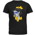 thumbnail image 1 of Virgin Mary of Dia de Muertos Mens Soft T Shirt Vintage Black LG, 1 of 1