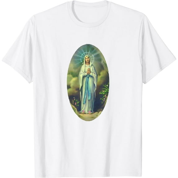 Virgin Mary of Lourdes Our Lady Christian Gift for Men Women T-Shirt