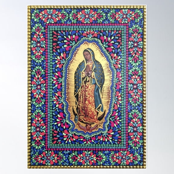Virgin Of Guadalupe, Mother Of America Poster Wall Art, Modern Wall Decor For Living Room Bedroom, 24x36 UNFRAMED