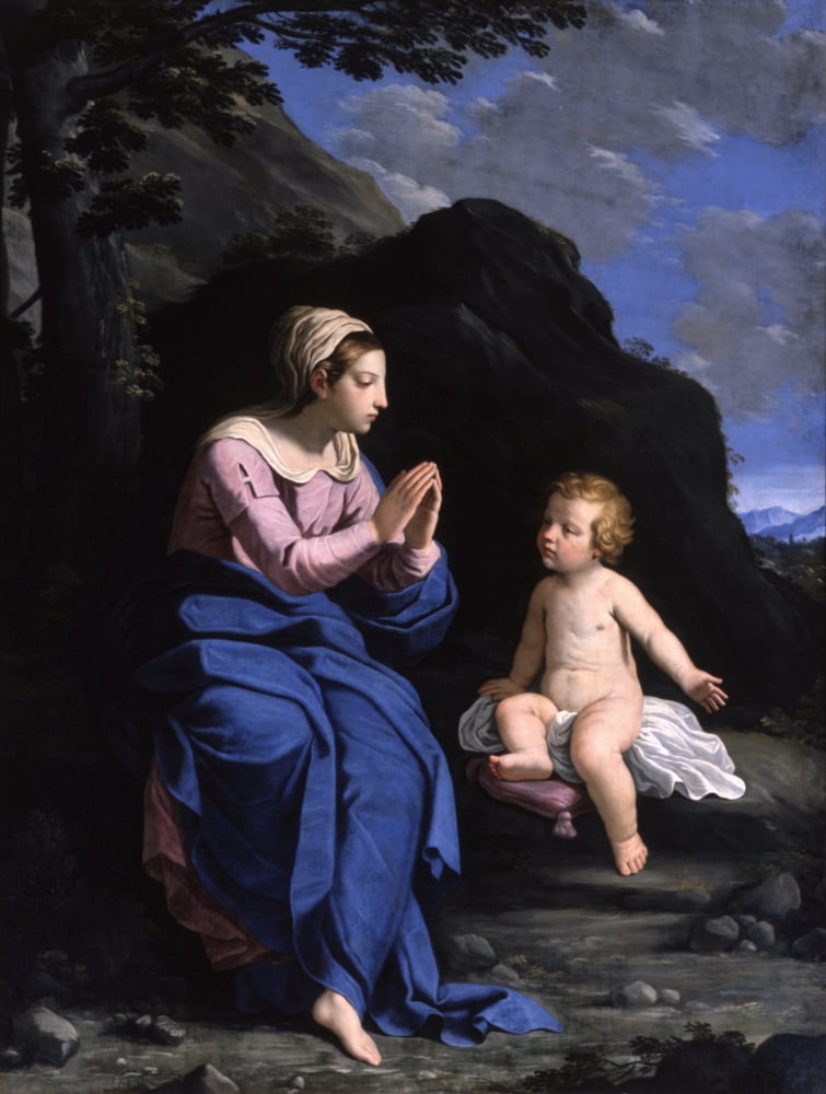 Virgin Of The Ghiara (Madonna Della Ghiara) Canvas Art - (24 x 36)