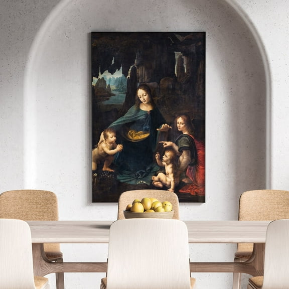 The Virgin of the Rocks - ca. 1601–1700 | Leonardo da Vinci | Premium Fine Art Print | 15th Century Italian | High Renaissance | Portrait | Architecture