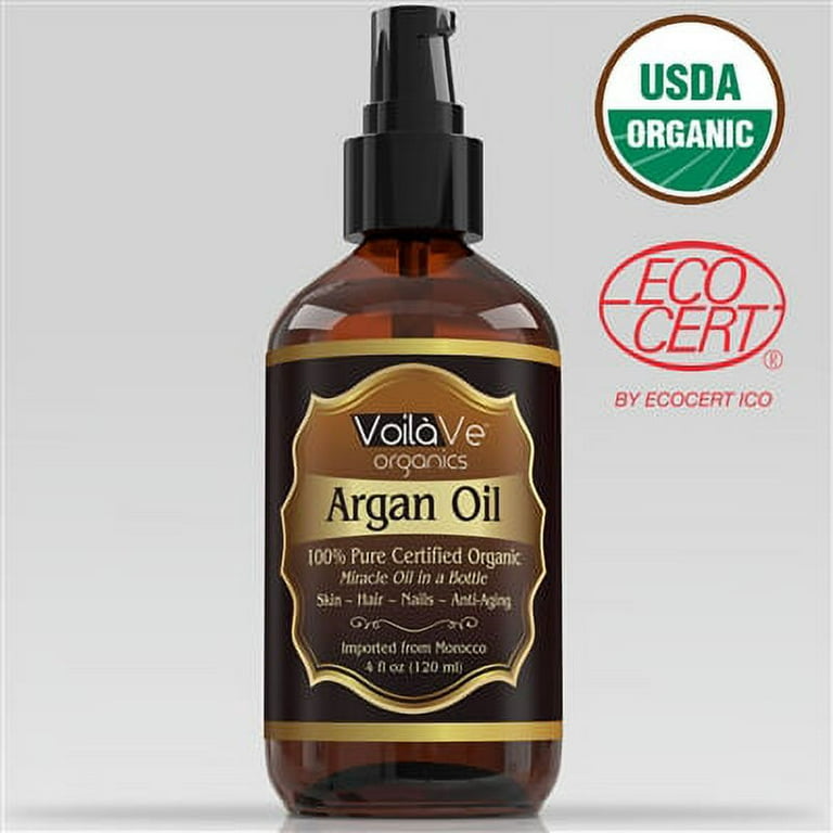 Cliganic 100% Pure & Natural Argan Oil 4 fl oz (120 ml)