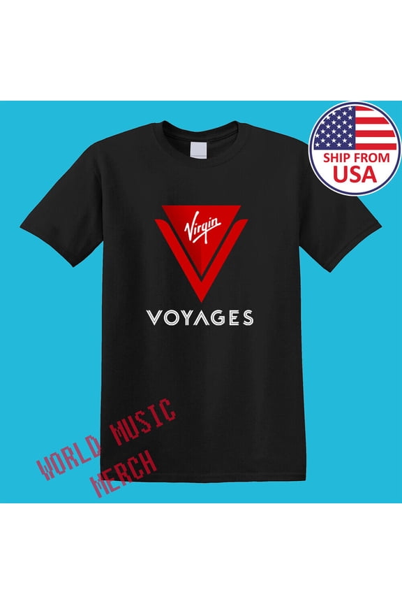 Virgin Voyages Men's Black T-Shirt Size S-5XL