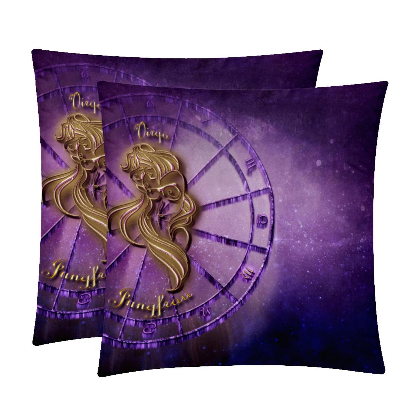 Virgin Zodiac Sign Horoscope Astrology Pattern Elevate Your Home Decor with Luxurious Velvet