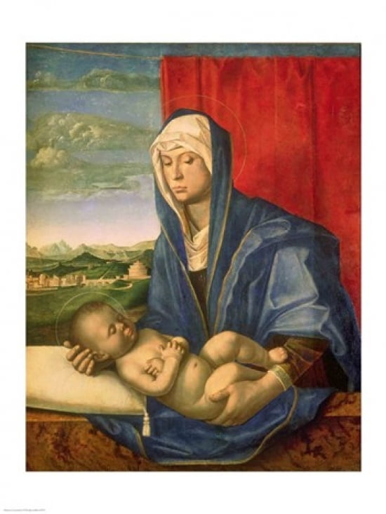 Virgin and Child Canvas Art - Giovanni Bellini (24 x 36)