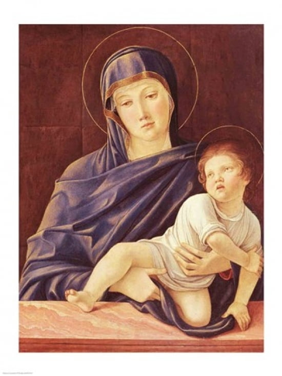 Virgin and Child Canvas Art - Giovanni Bellini (24 x 36)