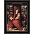 thumbnail image 1 of Virgin and Child Enthroned 20x24 Black Ornate Wood Framed Canvas Art by Memling, Hans, 1 of 2