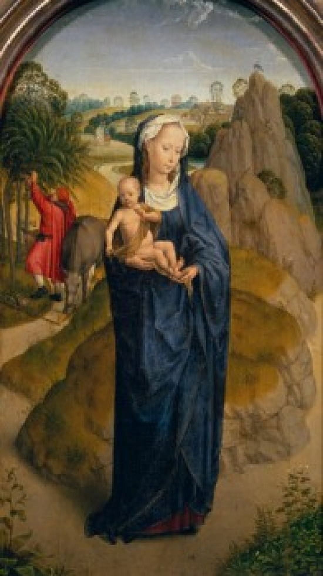 Virgin and Child by Hans Memling (Circa 1433-1494) France Paris Musee du Louvre Canvas Art - Hans Memling (18 x 24)