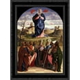thumbnail image 1 of Virgin in Glory with Saints 19x24 Black Ornate Wood Framed Canvas Art by Bellini, Giovanni, 1 of 2