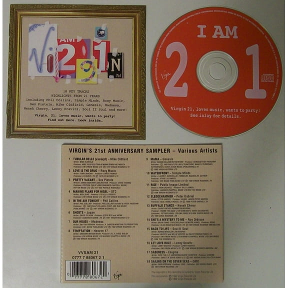 Simple Minds Virgins 21st Anniversary Sampler (CD)