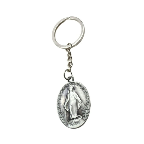 VirginMary Keychains Pendant Key Chain Christian Jewelry Keyring Gift