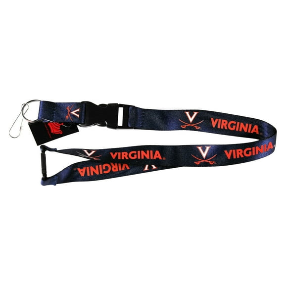 Virgina Cavaliers Clip Lanyard Keychain Id Holder Ticket NCAA - Blue
