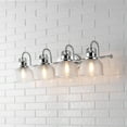thumbnail image 1 of JONATHAN Y Virginia 30" 4-Light Metal/Glass LED Vanity Light, Chrome, 1 of 10