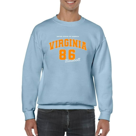 Virginia 86 Baseball Sweatshirt Men -Image by Shutterstock, Male x-Large