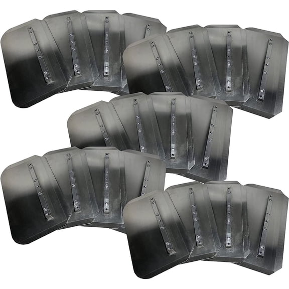 Virginia Abrasives 423-CB0814 - Set of 4 8" x 14" Trowel Blades-Heavy Duty Professional Refinishing/Finishing Concrete/Masonry/Pull Trowel/Floating Projects-Power Trowel Blades, Fits 34"-36" Machines