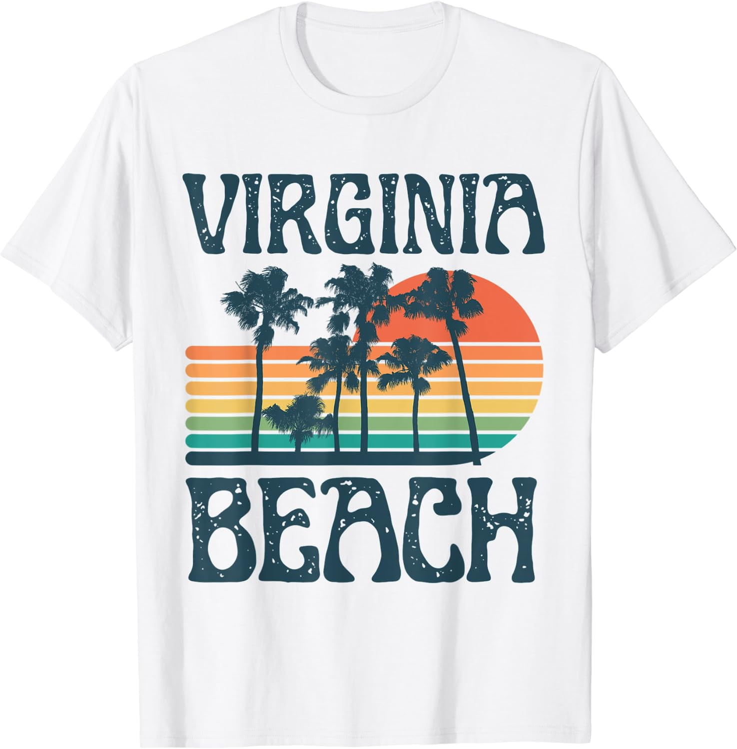Virginia Beach Summer Vacation Vintage TShirt