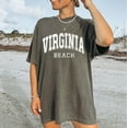 thumbnail image 1 of Virginia Beach T-Shirt: Distressed Retro College Style Souvenir Tshirt All Size S-5XL, 1 of 5