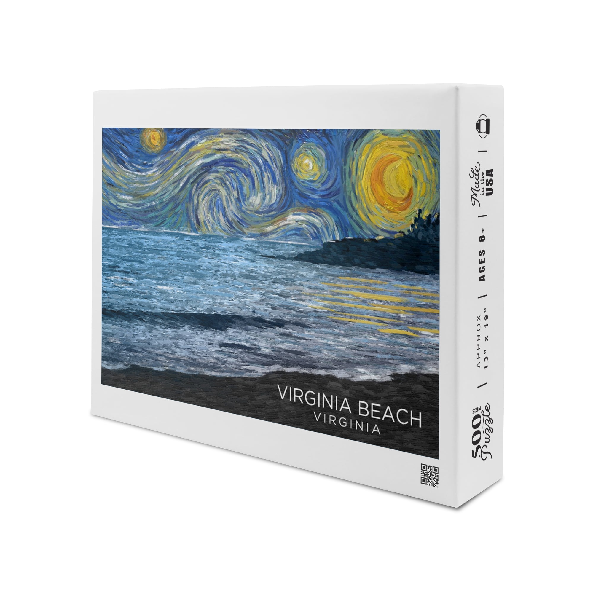 Virginia Beach, Virginia, Starry Night (19x27 inches, Premium 500 Piece ...