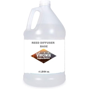 Virginia Candle Supply Reed Diffuser Base, 64oz Bottle, Home Fragrance, Clear