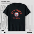 thumbnail image 1 of Virginia Cavaliers 90s College Sports Team Vintage Pride Tee Unisex T-Shirt V41463, up to size 5XL, 1 of 2