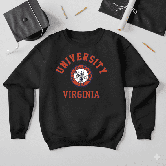 Virginia Cavaliers 90s Retro College Sports Team Fan Sweatshirt V41463, up to size 5XL
