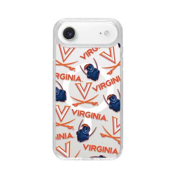 Virginia Cavaliers HD Mag-Safe Phone Case Compatible with Apple iPhone 17 Air (Scattered) by Affinity Bands