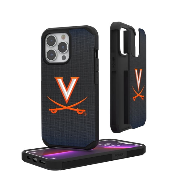 Virginia Cavaliers Linen Logo iPhone Rugged Case