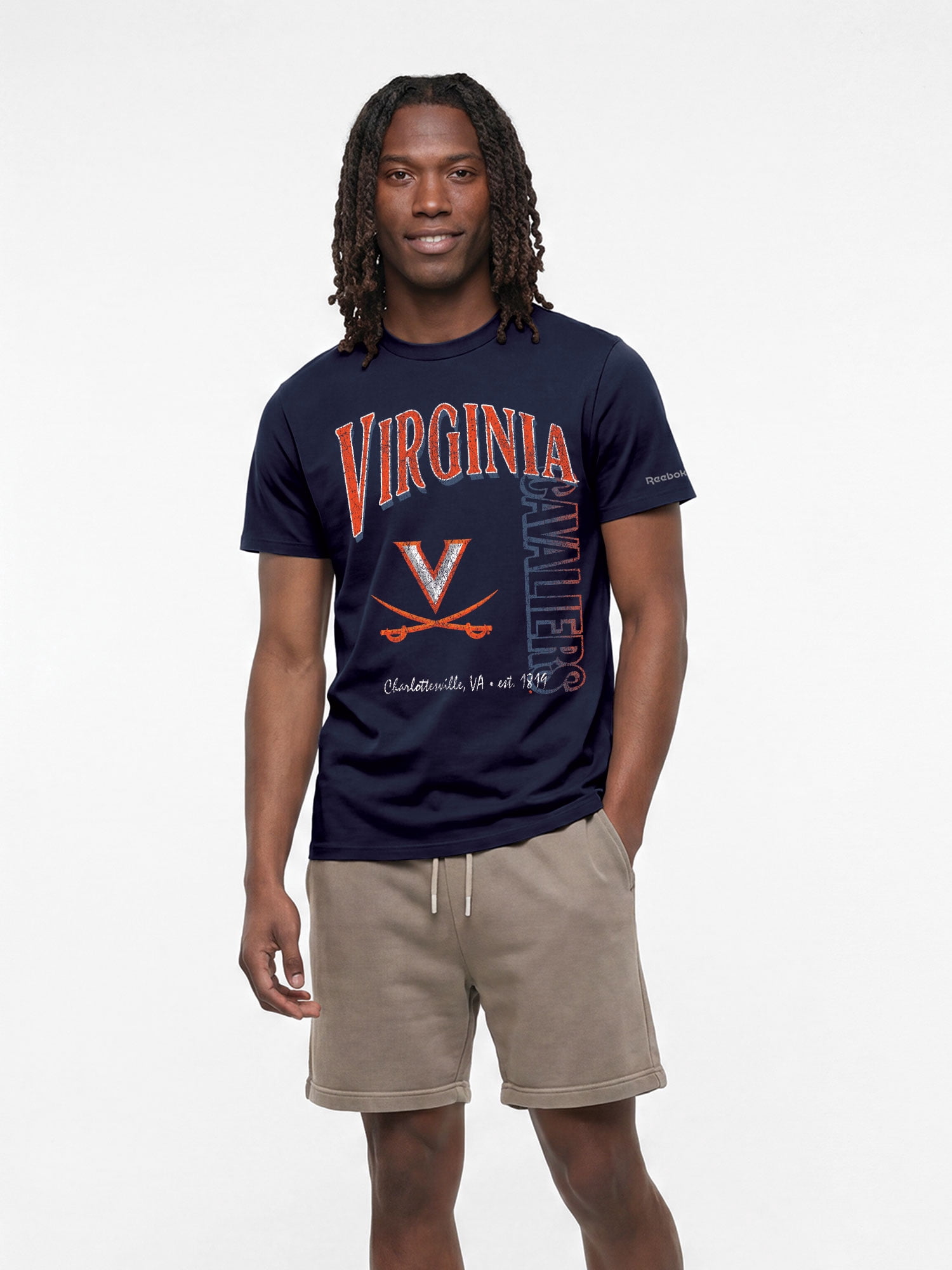 Virginia Cavaliers Reebok Mens Crew Neck Short Sleeve T-Shirt