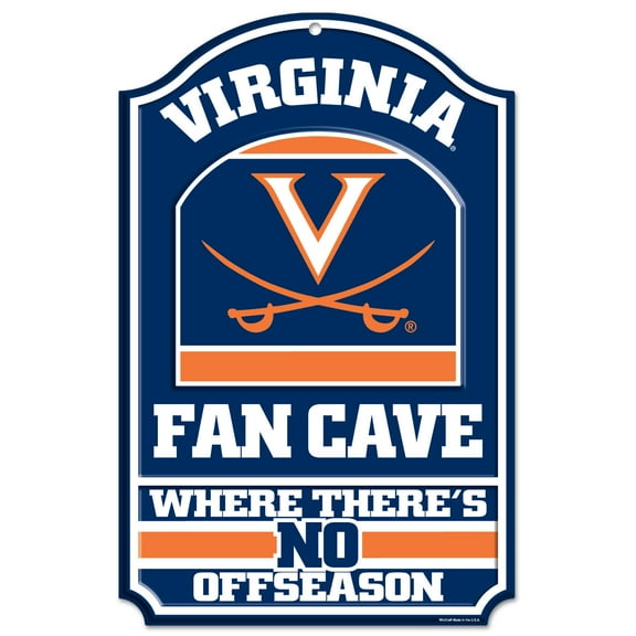 Virginia Cavaliers WinCraft 11'' x 17'' Team Fan Cave Sign