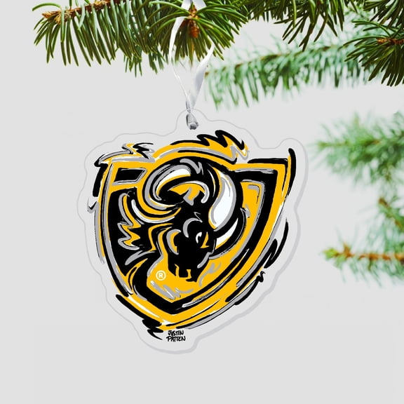 Virginia Commonwealth Rams Holiday Ornament Justin Patten Artists Rendition