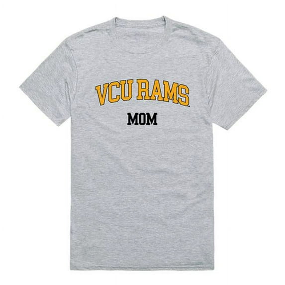 Virginia Commonwealth University Rams College Mom Short Sleeve T-Shirt, Heather Grey - Medium