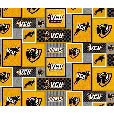 Virginia Commonwealth University Rams Fleece Fabric 58" By The Yard