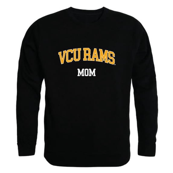 Virginia Commonwealth University Rams Mom Crewneck Sweatshirt, Black - Large