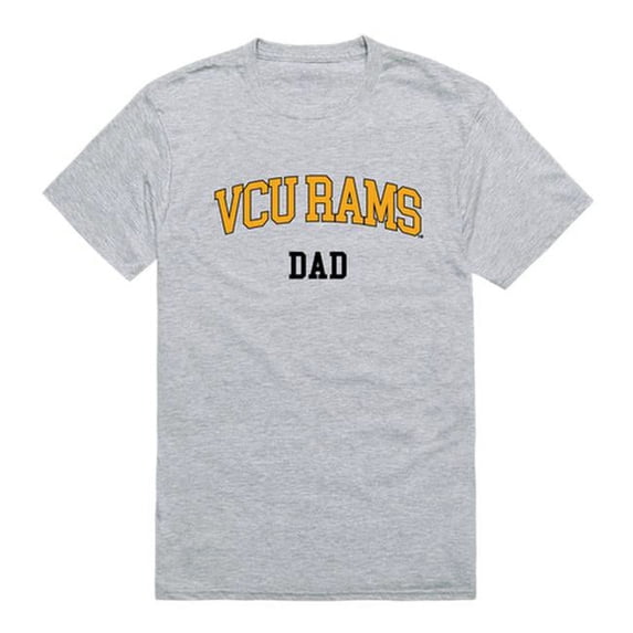 Virginia Commonwealth University Rams Short Sleeve College Dad T-Shirt, Heather Grey - Large