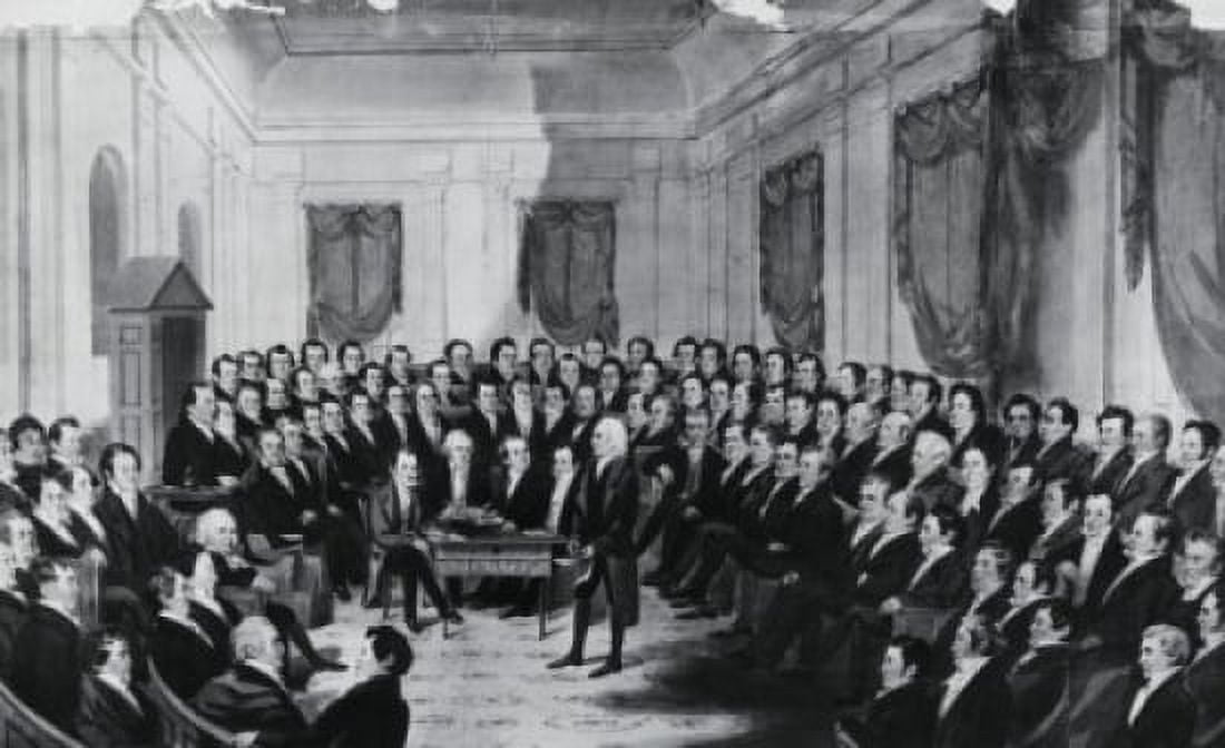 Virginia Constitutional Convention (Ca 1835) George Catlin (1796-1872 American) Canvas Art - (24 x 36)