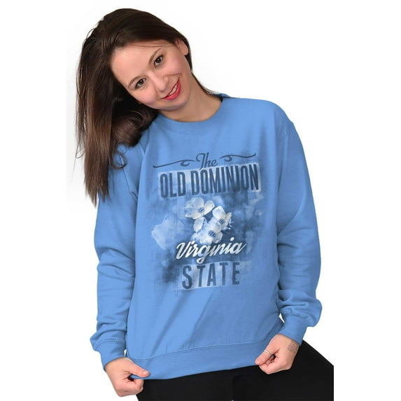 Virginia Cute State Flower Souvenir Women Plus Size Crewneck Sweatshirt Brisco Brands 3X