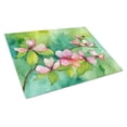 thumbnail image 1 of Virginia Dogwood in Watercolor Glass Cutting Board Large 12 in x 15 in, 1 of 5