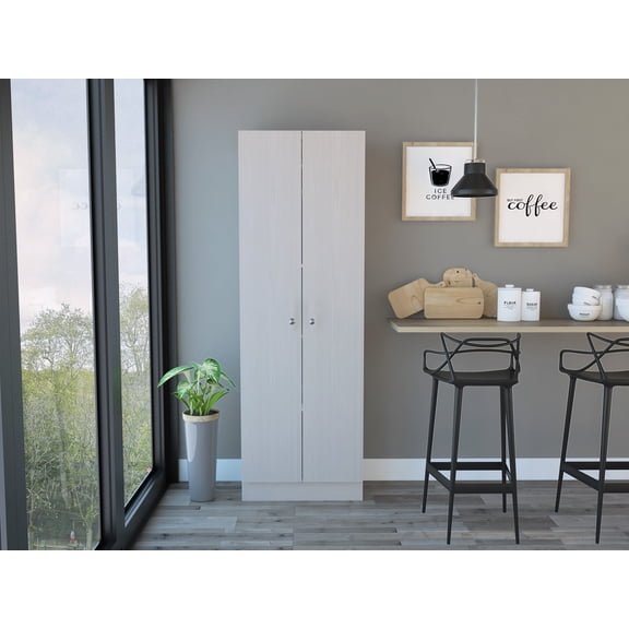 TK Virginia Double Door Storage Cabinet Five Shelves