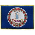 thumbnail image 1 of Virginia Embroidered Iron-On Flag Patch, 1 of 1