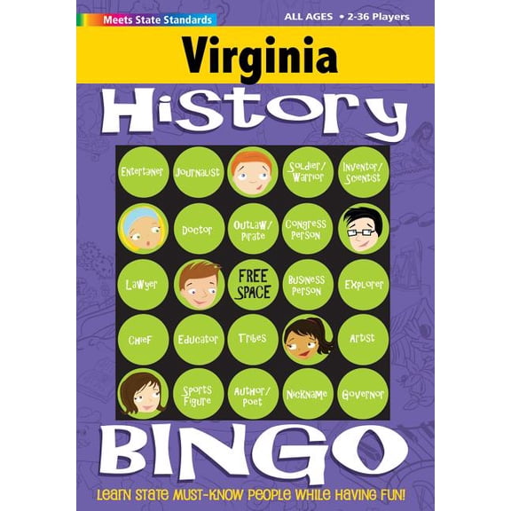 Virginia Experience: Virginia History Bingo Game! (Hardcover)