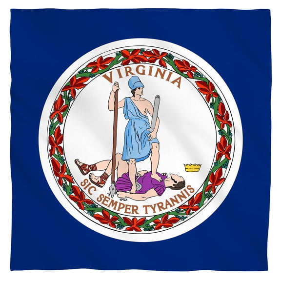 - Virginia Flag - Bandana - 22" x 22"