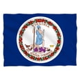 thumbnail image 1 of Virginia Flag (Front Back Print) Pillow Case, 1 of 2