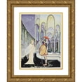thumbnail image 1 of Virginia Frances Sterrett 14x18 Gold Ornate Wood Frame and Double Matted Museum Art Print Titled - ‘Thou Hast Slain the Monster’, Cried Ariadne, Clasping Her Hands (1921), 1 of 4