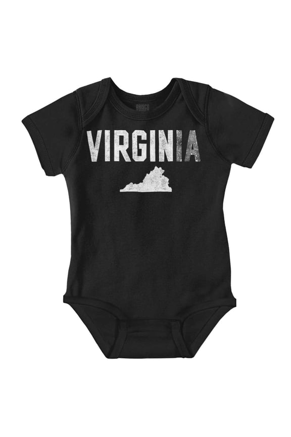 Virginia Funny Pun Tourist Souvenir Romper Boys or Girls Infant Baby Brisco Brands NB