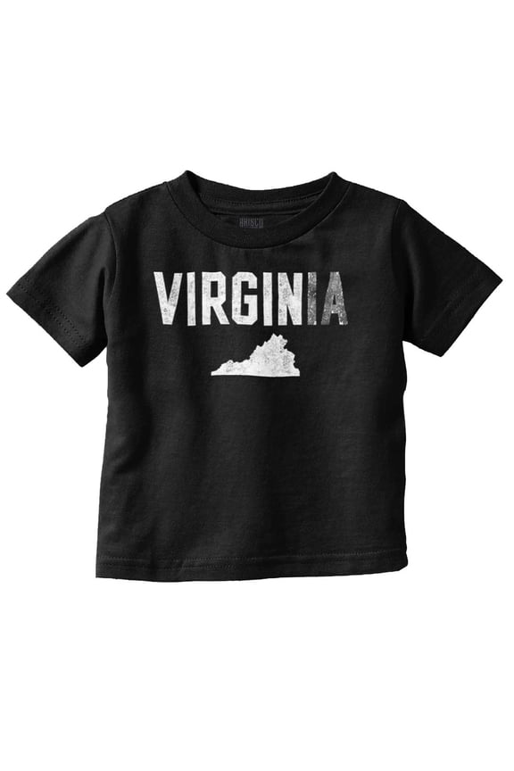 Virginia Funny Pun Tourist Souvenir Toddler Boy Girl T Shirt Infant Toddler Brisco Brands 12M