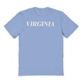 thumbnail image 1 of Virginia Graphic Light Blue Men's Cotton T-Shirt, 1 of 1
